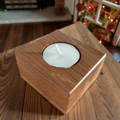 Reclaimed Iroko Wooden Tealight Holder