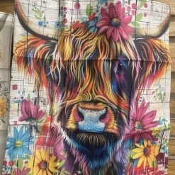 Highland cow shopping bag “Colourful “