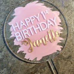 Happy 1st birthday Cake Topper