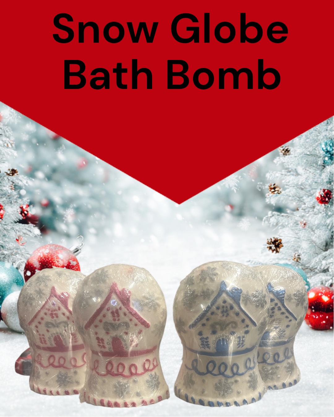 Snow Globe Bath Bomb Walking in a winter wonderland Snow Globe Bath Bomb Walking in a winter wonderland
