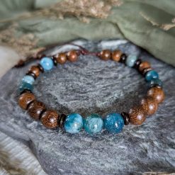 Bracelet with blue apatite 1 Bracelet with blue apatite 1