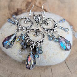 Sparkly multi dangle jewellery set