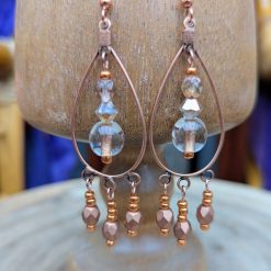 Copper earrings 1