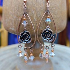 Copper earrings 1