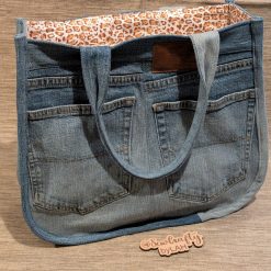 Denim & leopard print tote style handbag 5 Denim & leopard print tote style handbag 5