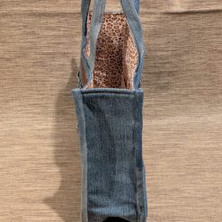 Denim & leopard print tote style handbag 2 Denim & leopard print tote style handbag 2