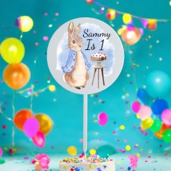 Bunny Birthday Cake Topper