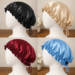 Drawstring Satin Bonnet
