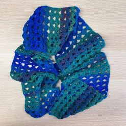 Scarf - Crochet Blue/Green 2 Scarf - Crochet Blue/Green 2