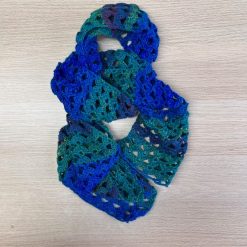 Scarf - Crochet Blue/Green 3 Scarf - Crochet Blue/Green 3