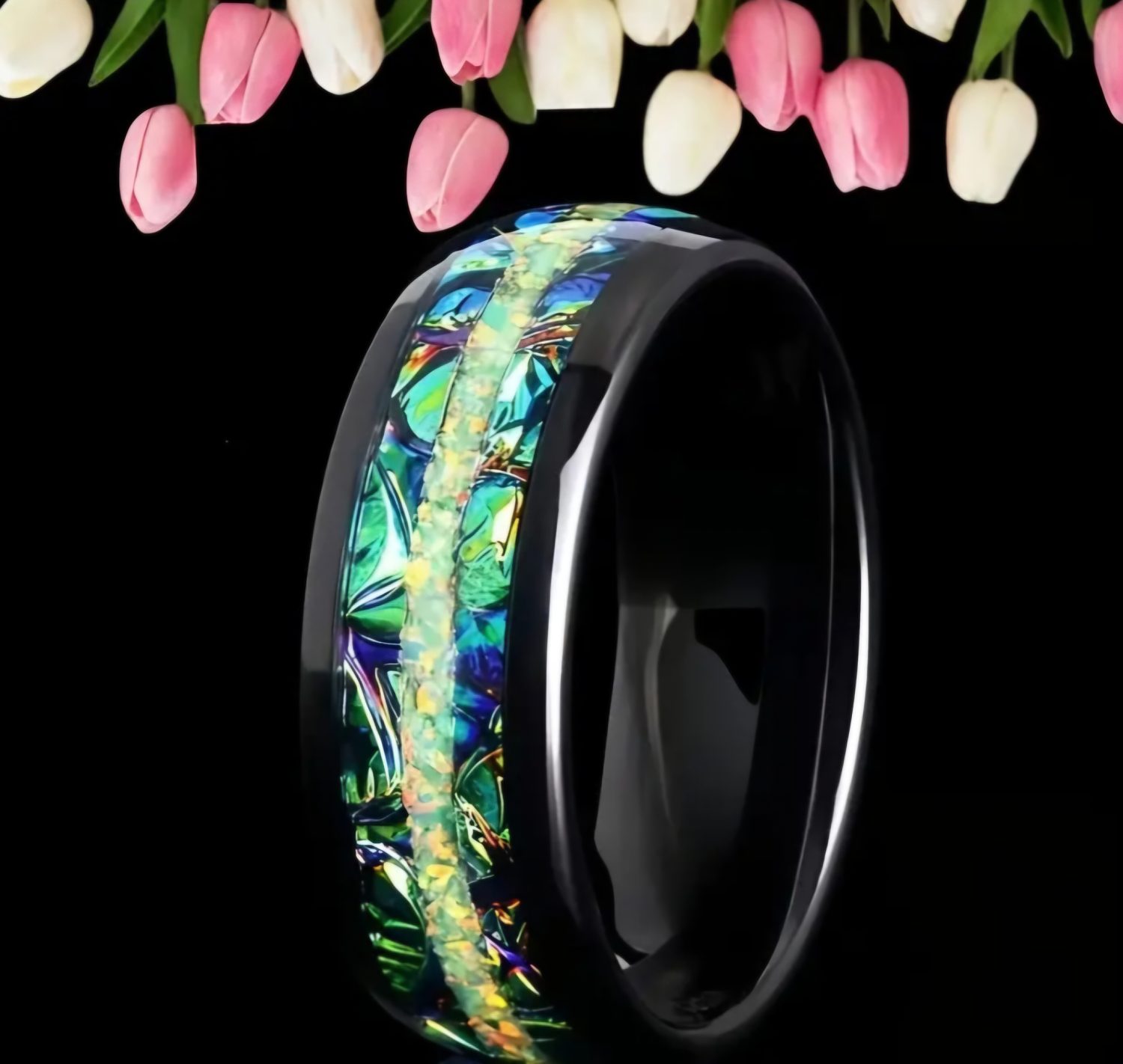GREEN Tungsten Ring GREEN Tungsten Ring