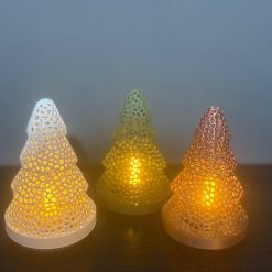 Christmas tree tealight holder