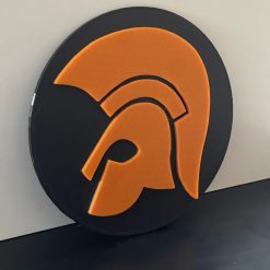 SKA 3D Skinhead Trojan Disc Sign Plaque. Logo Wall Shelf Desk Decorative Plaque Gift 3