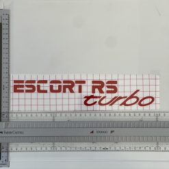 Ford Escort RS Turbo Vinyl Decal - Red 1