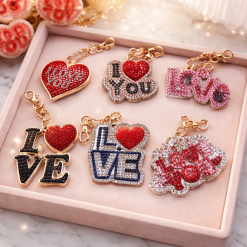 handmade diamond painting keyrings