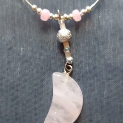 Crescent Moon Glass Charm