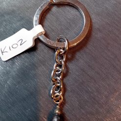 Black & Silver Tassel Keyring 2