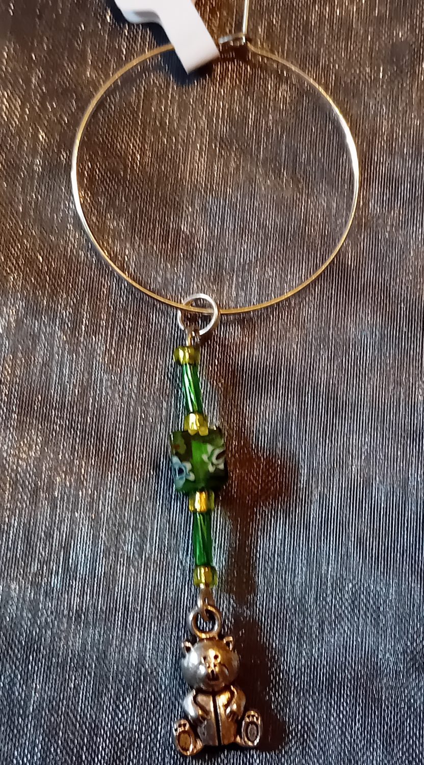Pearl Drop Glass Charm Pearl Drop Glass Charm