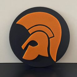 SKA 3D Skinhead Trojan Disc Sign Plaque. Logo Wall Shelf Desk Decorative Plaque Gift 2