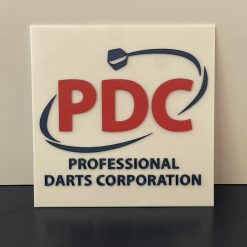 3D Printed PDC Darts Sign Plaque Darts gift for Home Bar Pub Man-cave