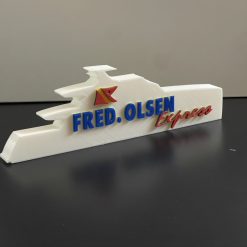 Fred Olsen Ferry Expres 3D plaque Shelf / Desk Autistic Autism ADHD Sensory Gift 1