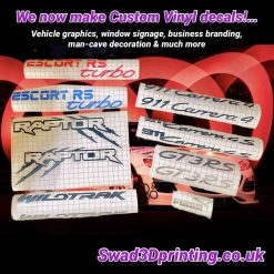 Ford Escort RS Turbo Vinyl Decal - Blue 3