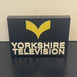 Yorkshire Television TV 3D plaque Shelf / Desk Autistic Autism ADHD Sensory Gift 1 Yorkshire Television TV 3D plaque Shelf / Desk Autistic Autism ADHD Sensory Gift 1
