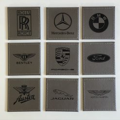 Single Car Rolls Royce Custom Engraved Leatherette Coaster Silver. Man Cave Desk Gift 3 Single Car Rolls Royce Custom Engraved Leatherette Coaster Silver. Man Cave Desk Gift 3