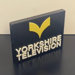 Yorkshire Television TV 3D plaque Shelf / Desk Autistic Autism ADHD Sensory Gift 2 Yorkshire Television TV 3D plaque Shelf / Desk Autistic Autism ADHD Sensory Gift 2