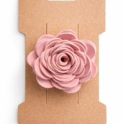 🌸 Faux Leather Flower Hair Clip 🌸