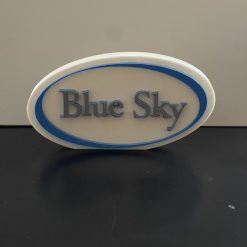 Blue Sky 3D plaque Shelf / Desk Autistic Autism ADHD Sensory Gift 3