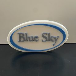 Blue Sky 3D plaque Shelf / Desk Autistic Autism ADHD Sensory Gift