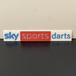 3D Printed Sky Sports Darts Sign Plaque Darts gift for Home Bar Pub Man-cave