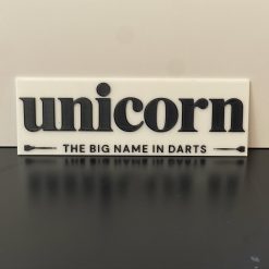 3D Printed Unicorn Darts Sign Plaque Darts gift for Home Bar Garden Pub Man-cave