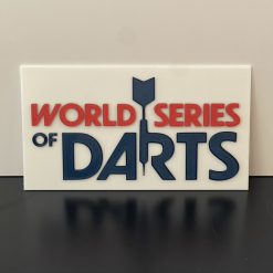 3D Printed World Series Darts Sign Plaque Darts gift for Home Bar Pub Man-cave