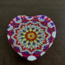 Diamond art compact mirror