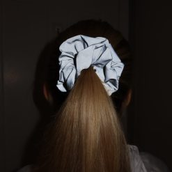 Silver Flash Reflective Scrunchie