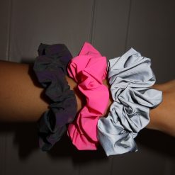 Silver Flash Reflective Scrunchie 2
