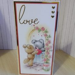 Valentine Card - Over the garden gate