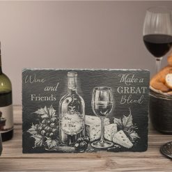 Rectangular Wine and Cheese slate serving platter