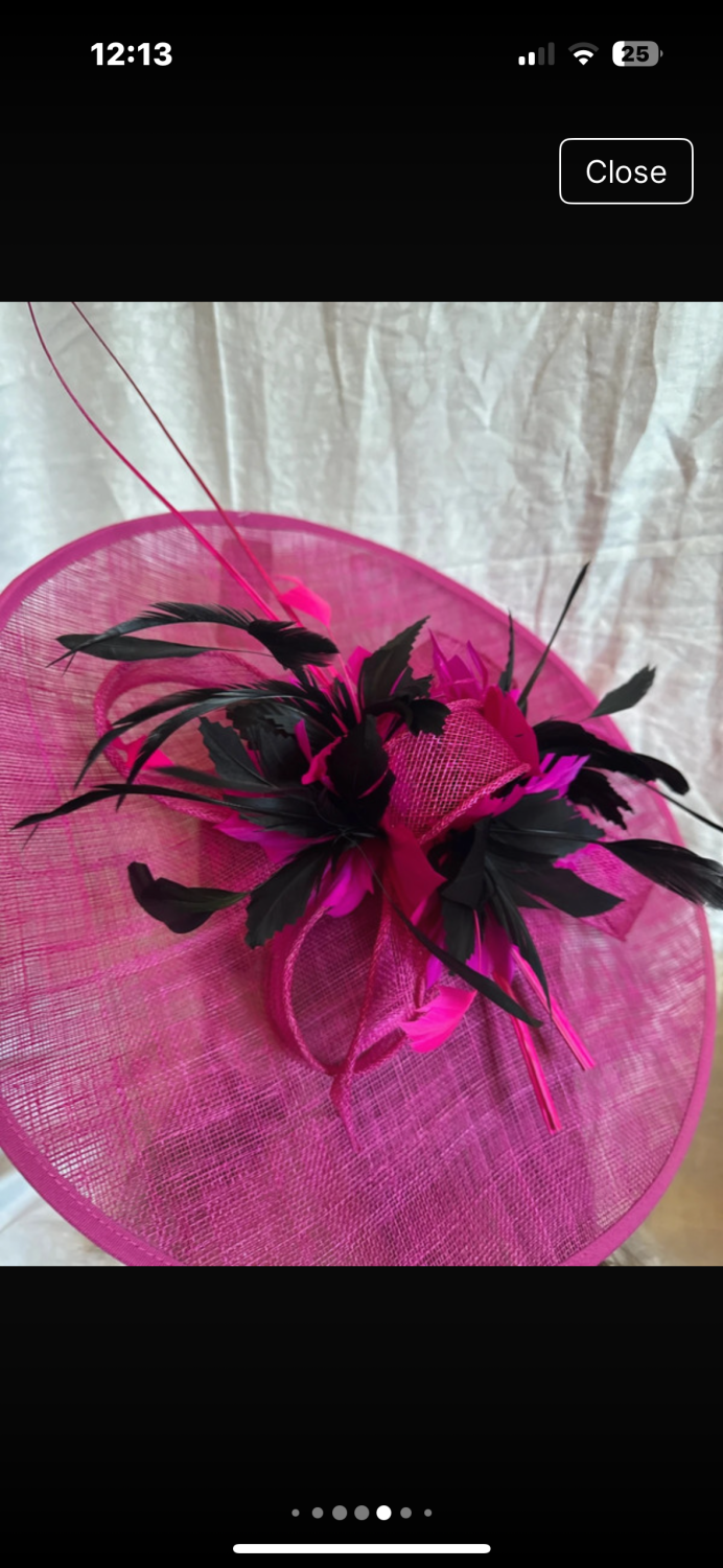 Large ivory hatinator with black accents Large ivory hatinator with black accents