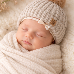 Newborn Hand-Crocheted Custom Waffle Stitch Hat