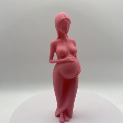 Pregnant Woman Figurine – Motherhood Keepsake / Pregnancy Sculpture