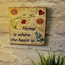 Home is Where the Heart is wooden sign