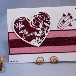 Filigree Red Heart card for Any Occasion