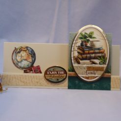 Books & Globe Stepper New Venture Card