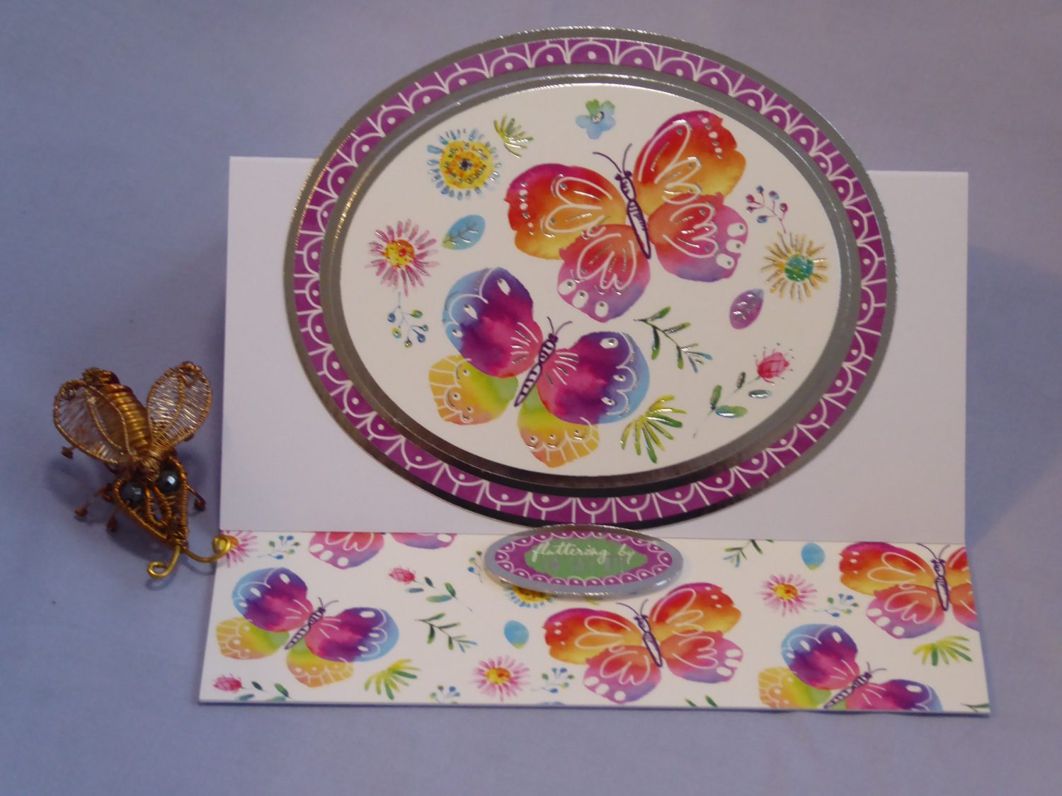 Colourful Butterfly Easel card for Any Occasion Colourful Butterfly Easel card for Any Occasion