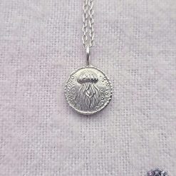 Pendant Only - Jellyfish Coin Sterling Silver Pendant