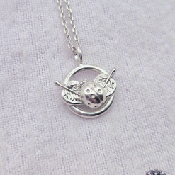 Pendant Only - Ladybird And Leaves Sterling Silver Pendant 1 Pendant Only - Ladybird And Leaves Sterling Silver Pendant 1