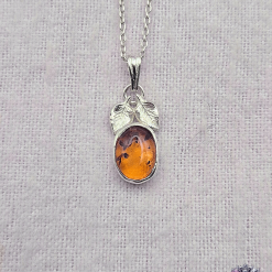 PENDANT ONLY - Baltic Amber Sterling Silver Pendant